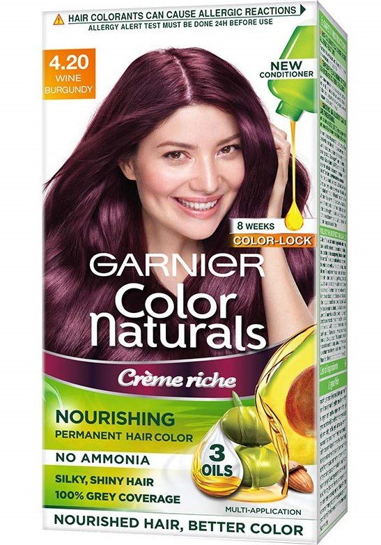 Garnier Color Naturals Hair Color Shade 4.2 Wine Burgundy